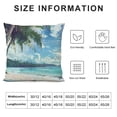 thumbnail image 5 of Orinice Palm Trees Graphic Decorative Cushion Throw Pillow Cover for Home Couch Living Room Bed Sofa Soft and Durable Summer Square 1PC 18x18in, 5 of 5