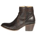 thumbnail image 3 of Stetson Footwear Womens  Phoenix Brown Calf Leather Bootie, 3 of 5