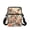 Bird Rose Floral Print, variant on Cross Body Bags Hedgehog Autumn Leaves, Two Zippers Crossbody Purse for Travel, Stretch Polyester Portable Lightweight for Outdoor