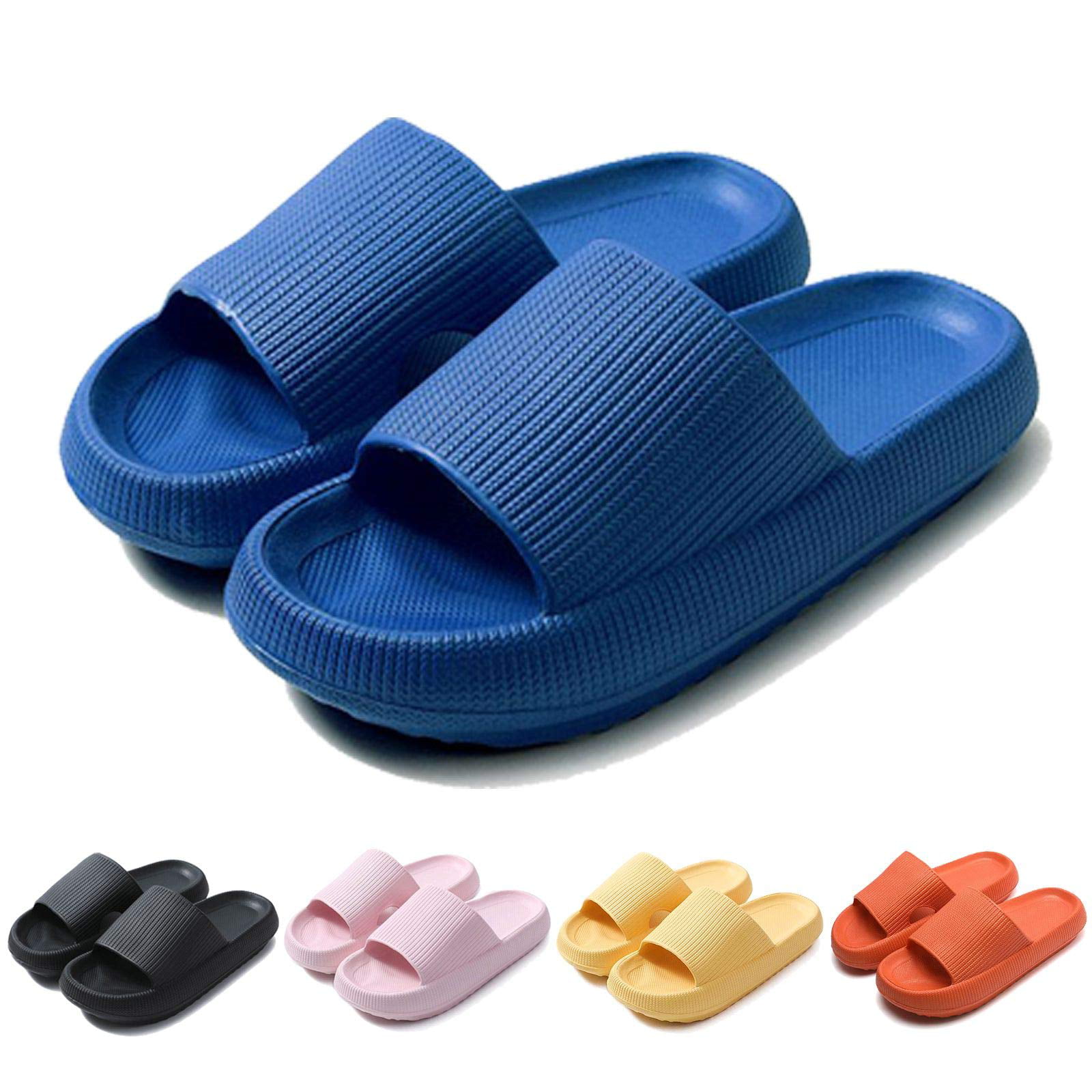 EV SPACES - Shower Shoes Pillow Slides Sandals Women Men Summer ...