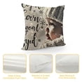 thumbnail image 4 of YINGXI Throw Pillow Covers Quotes and Christmas Snowflake Throw Pillow Case Cushion Cover Home Sofa Bed Couch Decorative 24x24in, 4 of 5