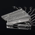 thumbnail image 3 of Trayknick Gentleman Wedding Business Silver Metal Simple Suit Necktie Tie Clip Bar Pin, 3 of 13