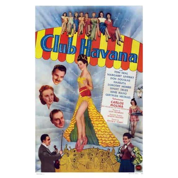 Club Havana Movie Poster 24Inx36In Art Poster 24x36 Multi-Color Square Adults Best Posters