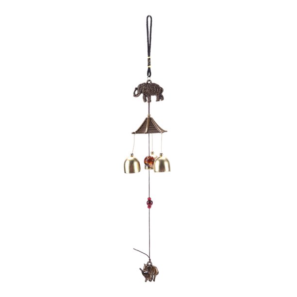 Campanas Viento Metal Y Cobre Adornos Colgantes Campanas Y Campanillas Viento Cobre Múltiple Artesanías Regalos Bendición Cumpleaños (Elefante) MT001 Elefante TXW#674433.04