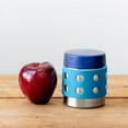 thumbnail image 3 of LunchBots Thermal 8 oz Triple Insulated Food Container - Hot 6 Hours or Cold 12 Hours - Leak Proof Thermos Soup Jar - All Stainless Interior - Navy Lid - Aqua Dots, 3 of 5