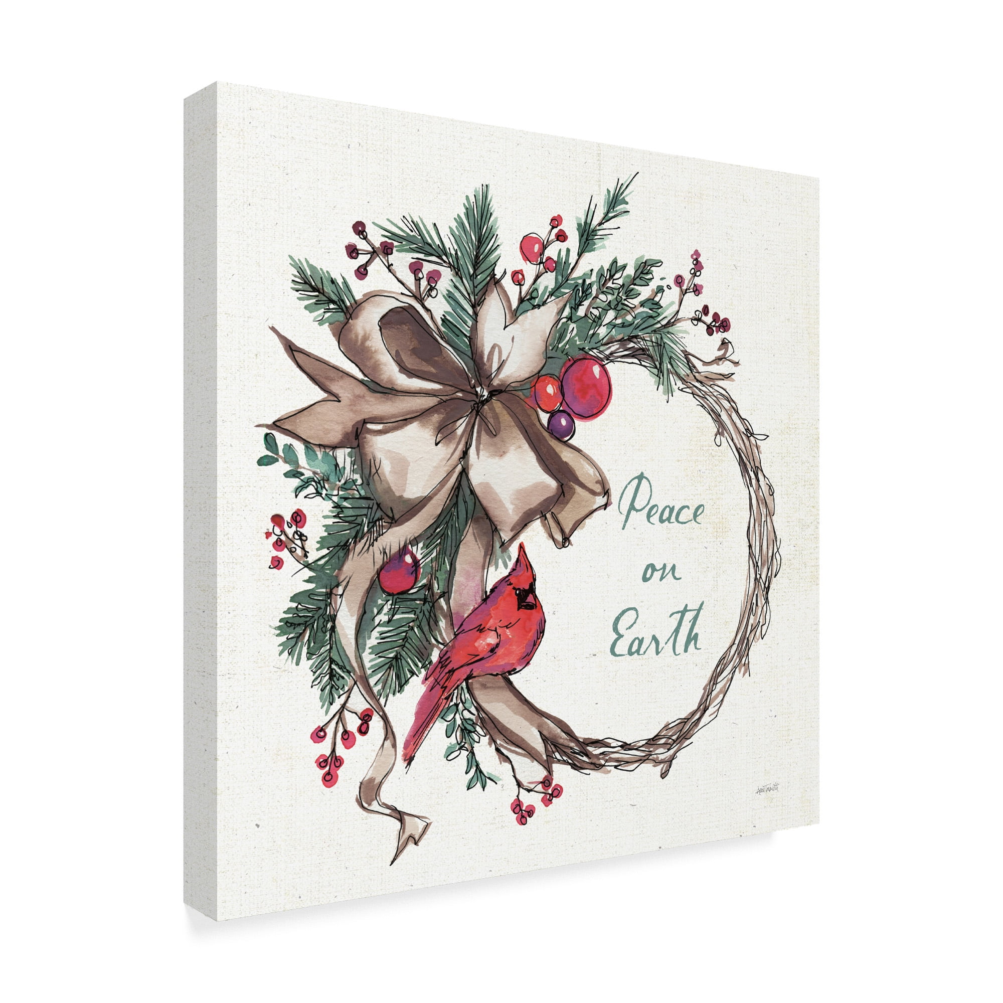 Trademark Fine Art 'Seasonal Charm IV' Canvas Art by Anne Tavoletti
