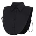 thumbnail image 2 of Mialoley Ladies Fake Lapel Collar Monochrome Button Decoration Detachable Fake Collar, 2 of 2
