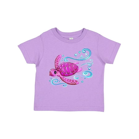 

Inktastic Cute Pink Sea Turtle Gift Toddler Boy or Toddler Girl T-Shirt