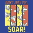 thumbnail image 2 of Junior's Dumbo Don't Just Fly, Soar! Graphic Tee Royal Blue Medium, 2 of 3