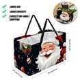 thumbnail image 2 of Santa Claus Laundry Bag, Collapsible Bucket, Storage Basket - Reusable, Foldable, Large Capacity Oxford Cloth Storage Bin, 2 of 7