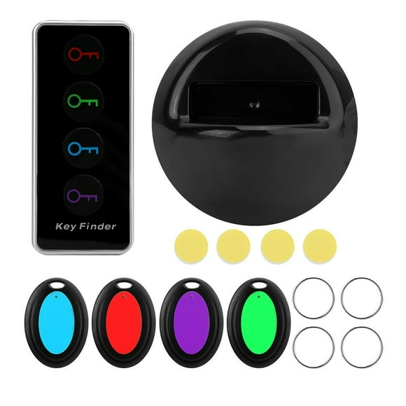Tebru 5 Kit Key Finder Key Finder Wireless 5 Kit Wireless Key Wallet Finder TV Remote Control Locator with 1 Transmitter and 4 Receivers