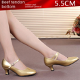 thumbnail image 3 of Zapatos de baile latino para mujer, tacones bajos cuadrados, zapatos de baile moderno, cuero, resistentes a los olores, resistentes al desgaste, absorbentes del sudor, 3 of 5