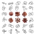 thumbnail image 1 of Juego de rompecabezas RLYLF Brain Teaser, juguetes educativos en 3D para niños y adultos, 1 of 5