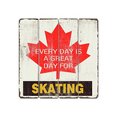 thumbnail image 1 of Great Day for Skating Wooden Sign Wall Decor, 1 of 1