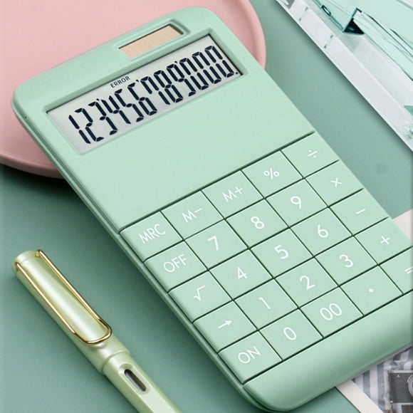 Calculatrice Solaire Grand Écran et Boutons Clair Grand Écran LCD Idéal pour Bureau École Maison et Usage Professionnel