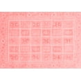 thumbnail image 1 of Ahgly Company Machine Washable Indoor Rectangle Abstract Red Modern Area Rugs, 7' x 9', 1 of 4