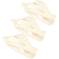 thumbnail image 1 of Pinzas para el cabello Unique Bargains 3 garras de plástico blanco 11.9x4.8x2.6cm, 1 of 1
