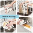 thumbnail image 2 of Yayeee 6 Pack Kitchen Dishcloths for Washing Dishes Soft Absorbent Microfiber Towels, Beige Deer, 2 of 9