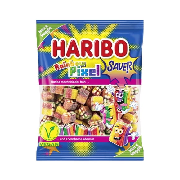 Haribo Sour Rainbow Pixels (Germany) 160g