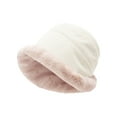thumbnail image 3 of Dyfzdhu Winter Hats for Men Women Fleece Lined Soft Warm Knit Hat Ski Stocking Cuffed Cap White, 3 of 3