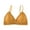 Yellow, variant on Women's Removable Pads Wire Free Cute Bra Lace Bralette Beauty Back Triangle Cup Comfortable Sports Bra