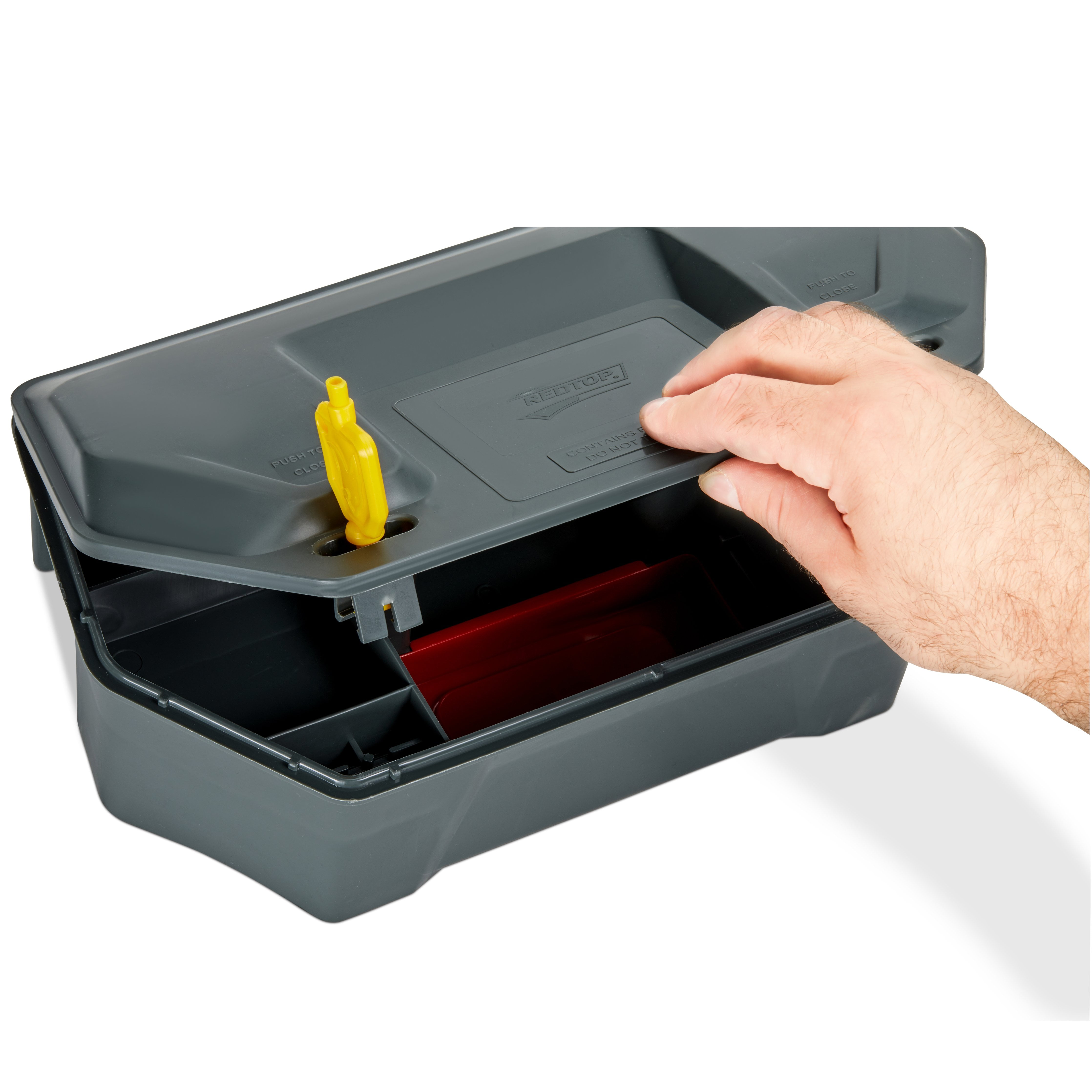 Redtop Rat Bait Station Outdoor Rodent Trap 2 Pack with Key