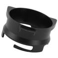 thumbnail image 1 of coffee filter funnel, 54mm coffee filter funnel, aluminum alloy coffee machine accessories, rotatable funnel 54x62x34.3mm black and white, 1 of 4