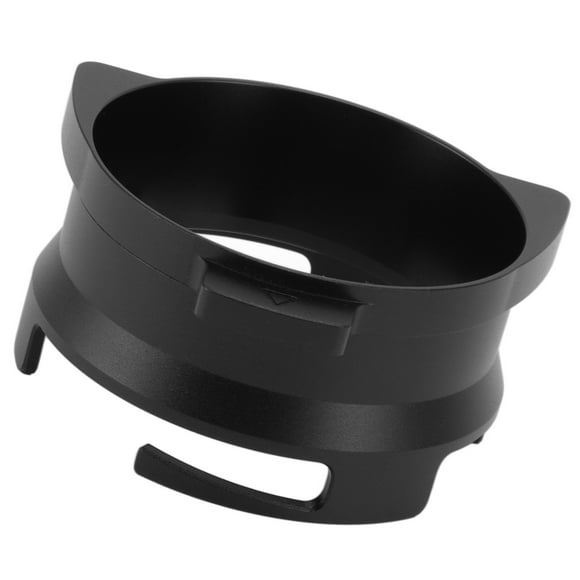 coffee filter funnel, 54mm coffee filter funnel, aluminum alloy coffee machine accessories, rotatable funnel 54x62x34.3mm black and white