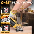 thumbnail image 6 of Jig Saw Compatible with Dewalt 20V Max Battery (No Battery), Cordless Jig Saw Brushless Jigsaw Tool with LED Light, 0°- 45° Bevel Cuts, 3 Orbital Settings for Straight/Curve/Circle Cutting, 6 of 8