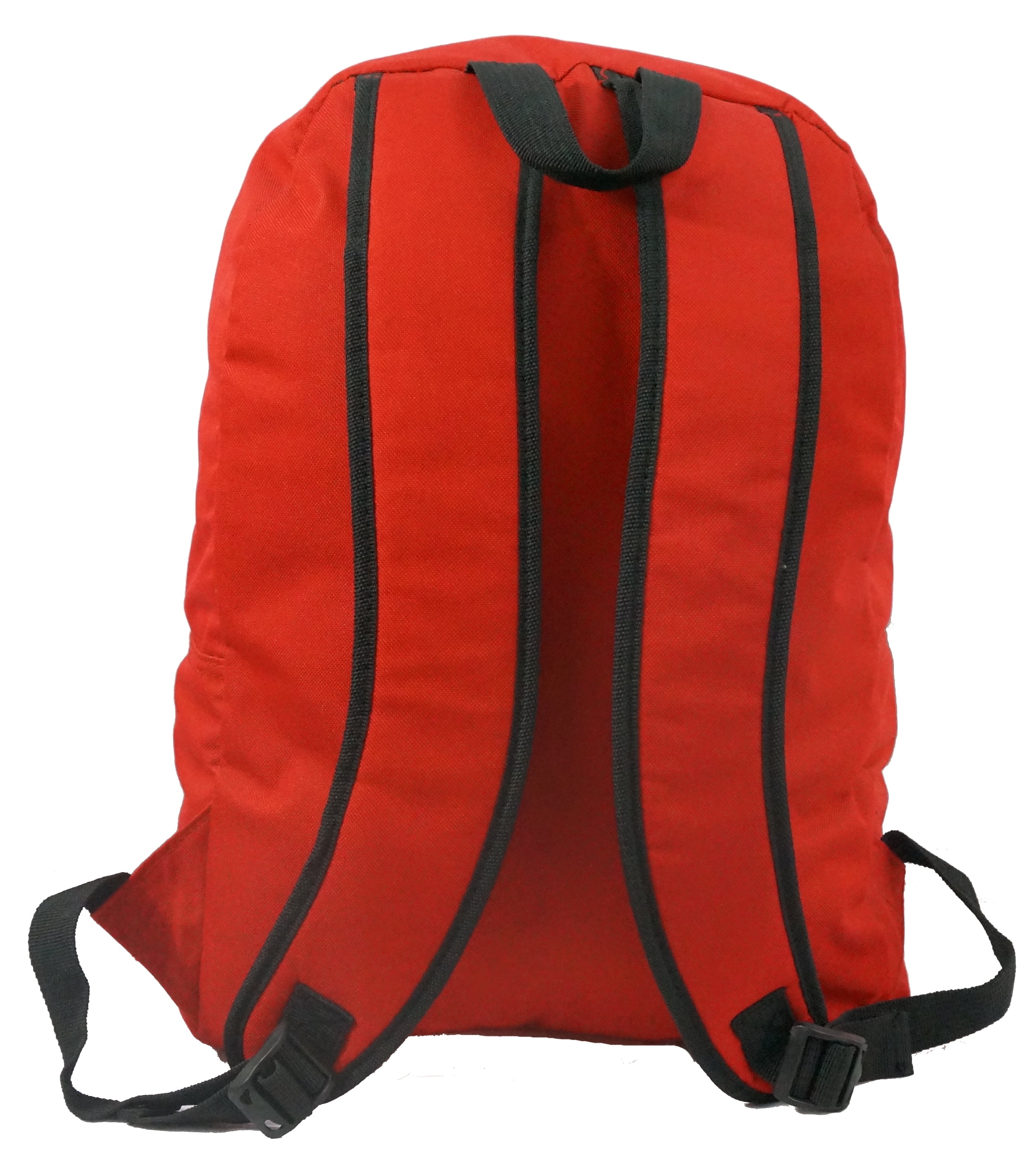 K-Cliffs Unisex Classic 16" School Backpack Red,Kids-Adult, Polyester