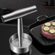 thumbnail image 5 of Prensa para hamburguesas de acero inoxidable 304, molde para hamburguesas, prensa manual para carne de res, cerdo y arroz, herramientas para parrilla., 5 of 5