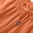 thumbnail image 5 of Women's High-Waisted Linen Shorts - Summer Casual Wide-Leg Knee-Length Shorts with Pockets | Yubnlvae | Women Linen Shorts Casual Summer Knee Length Wide Leg High Waisted (Orange | 3XL), 5 of 8
