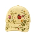 thumbnail image 2 of Embroidered Baseball Cap for Women Vintage Floral Hat, Breathable Adjustable Garden Sun Hat, Cute Dad Cap, 2 of 7