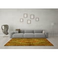 thumbnail image 3 of Ahgly Company Machine Washable Indoor Round Persian Yellow Traditional Area Rugs, 6' Round, 3 of 4