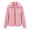 Pink, variant on Utoimkio Women's Winter Long Fleece Jackets Warm Zip Up Hoodie Long Sleeve Sweater Coat Fall Winter Warm Outwear Size S-3XL