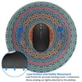 thumbnail image 4 of Disketp Mandala Small Mouse Pad 7.9x7.9 Inches,Washable Round Mousepad for Office Laptop Computer,Non-Slip Rubber Base Mouse Pads for Wireless Mouse, 4 of 8