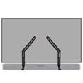 thumbnail image 1 of Soporte de Barra de Sonido ECHOGEAR para TV Ajuste de Altura y Profundidad Compatible Con LG Vizio Bose Altavoces Dolby Atmos y Más, 1 of 3