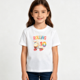 thumbnail image 2 of Girls Graphic Tees Rolling Into 10 Roller Skate Print Kids T Shirt 10th Birthday Tee 100% Cotton Short Sleeve Soft Tops 4-13Y, 2 of 5