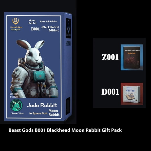 Kong Studio In Space Suit Beast Deities B006 B007 B008 B009 Figura de acción de anime Jade Rabbit Kit de garaje con articulación móvil Modelo de juguete