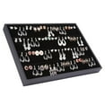 thumbnail image 3 of GARVALON 1Pack Modern Suede Earrings Display Holder Rectangular Tray For Jewelry Rings Organization 13.8*9.4in, 3 of 8