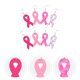 thumbnail image 2 of pares de pendientes colgantes elegantes de cuero para mujer con concienciación sobre el cáncer de mama., 2 of 6