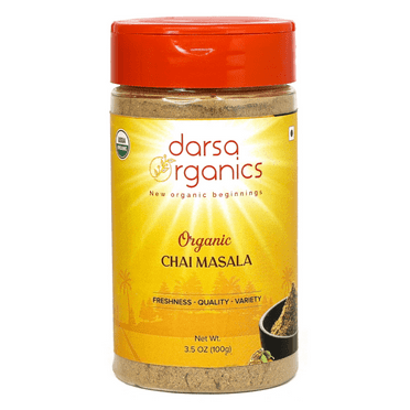 Darsa Organics USDA Organic Chai Tea Powder, 3.5 oz