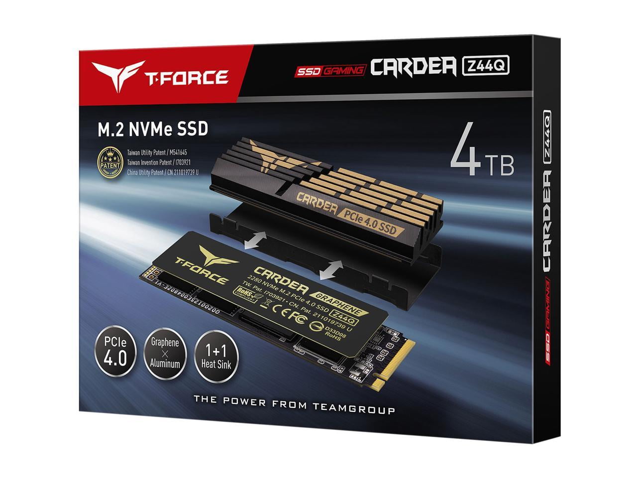 Team Group T-FORCE CARDEA Z44Q 4TB, M.2 2280, PCIe Gen4.0 x4, NVMe 