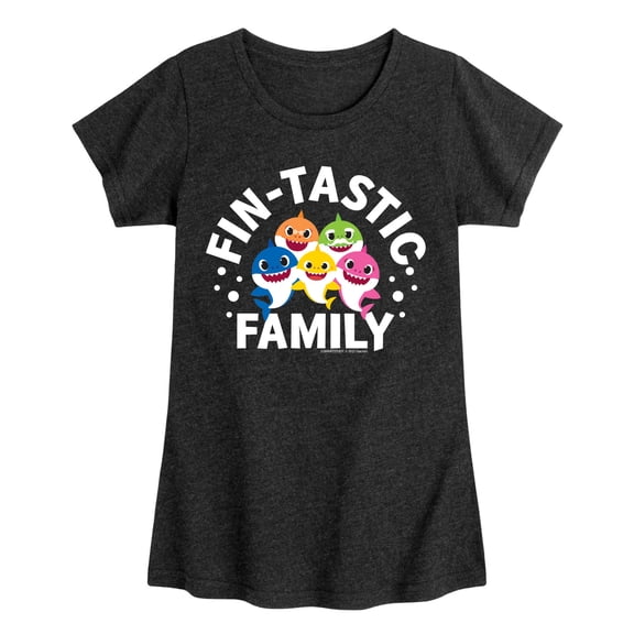 Baby Shark - Fin-tastic Family - Toddler Girls Fitted Short Sleeve T-Shirt