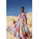 thumbnail image 4 of Vestido Bellabarnetten Zaysha con hombros descubiertos y estampado, 4 of 6