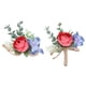 thumbnail image 5 of Ramillete para dama de honor, novio, portátil, reutilizable, exquisito, rosa coreano, perla, muñeca, conjunto de ramillete de flores, 5 of 8