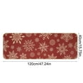 thumbnail image 2 of Red Kitchen Rug Set of 2, Merry Christmas Kitchen Floor Mat with Snowflake Xmas Trees Pattern, Front Door Mat, Bedroom Rug, Bath Rugs, Christmas Decorations, Home Decor, 2 of 7