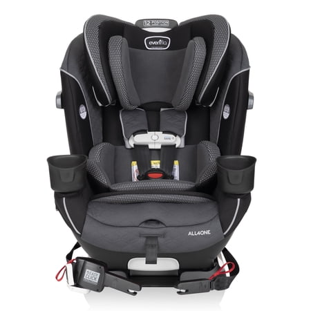Evenflo All4One All-in-One Convertible Car Seat with SensorSafe (Aries Black)