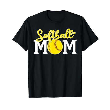 Softball Mom Cute Tshirt For Mother Love Softball T-Shirt