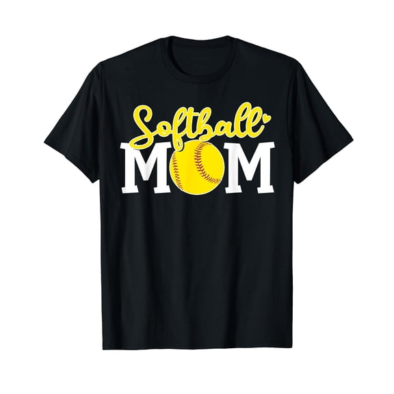 Softball Mom Cute Tshirt For Mother Love Softball T-Shirt